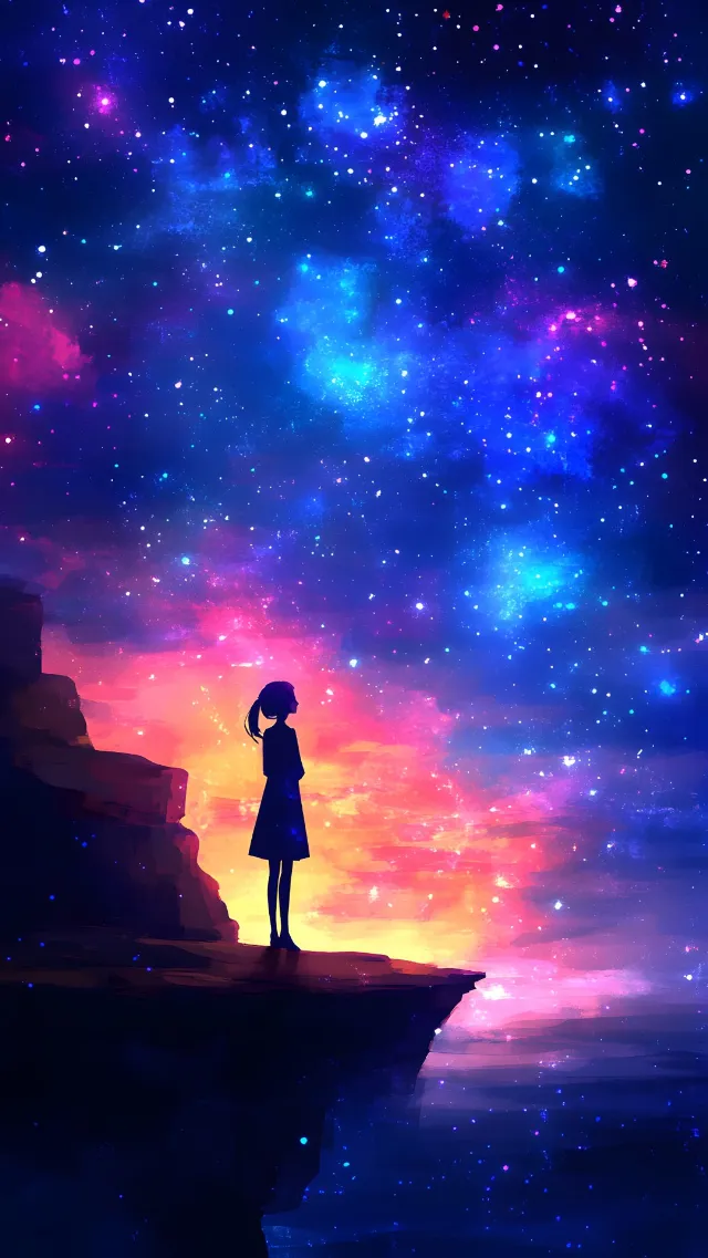 Blue, Astronomical object, Star, Universe, Astronomy, CG artwork, Outer space, Night, Constellation, Animation, Galaxy, Anime, Celestial event, Moonlight, Fictional character