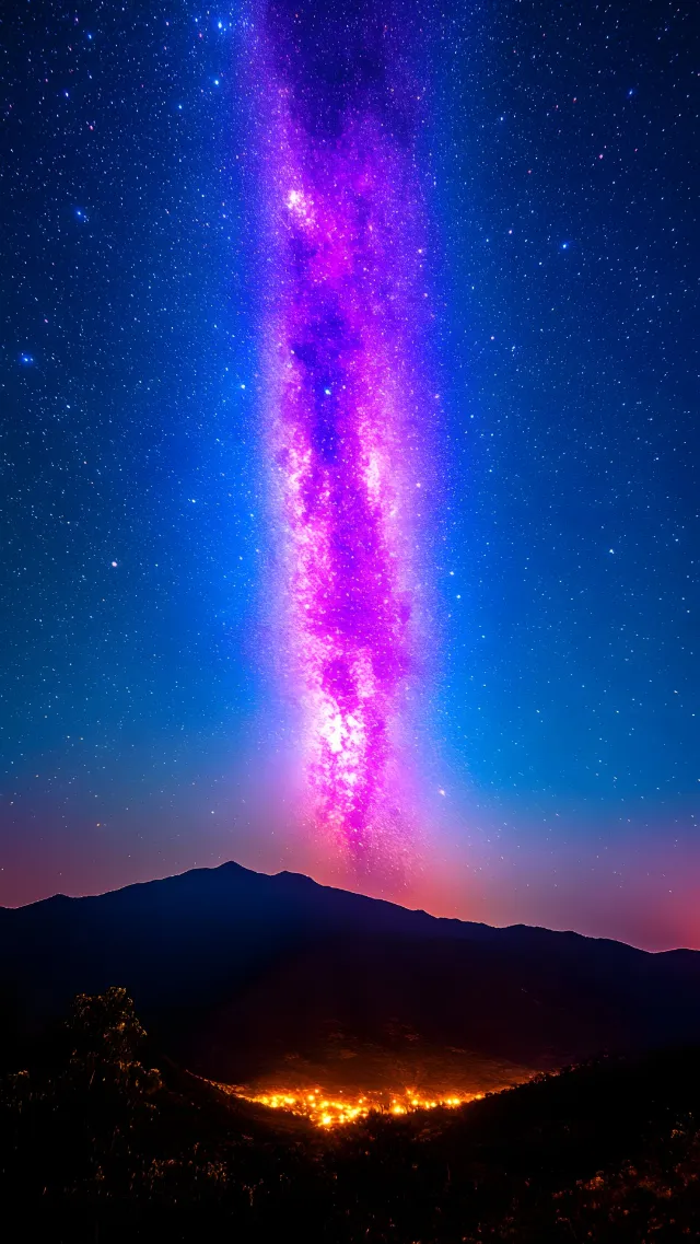 Galaxy, Astronomical object, Star, Astronomy, Night, Universe, Constellation, Nebula, Outer space, Purple, Milky Way, Dusk, Evening, Midnight, Meteorological phenomenon, Ridge, Science, Aurora, Celestial event, Dawn