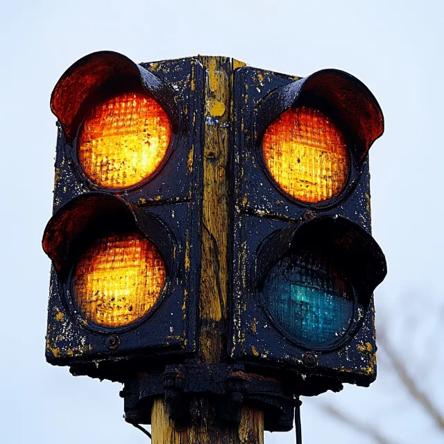 Yellow, Traffic light, signaling device