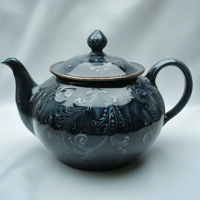 Lid, Teapot, Serveware, Porcelain, Ceramic, Silver, Dishware, Pottery, Stoneware, Still life photography, Kettle, Antique