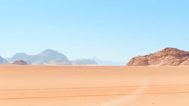 Sky, Mountain, Erg, Plain, Landscape, Bedrock, Horizon, Singing sand, Aeolian landform, Dune, Plateau, Hill, Soil, Sand, Road, Valley, Makhtesh, Outcrop