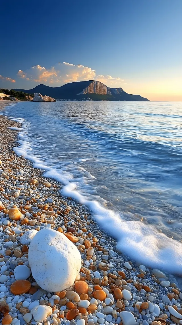 Water, Sky, Water resources, Daytime, Photograph, Light, Azure, Nature, Natural landscape, Natural environment, Blue, Body of water, Beach, Sunlight, Coastal and oceanic landforms, Mountain, Horizon, Landscape, Morning, Lake