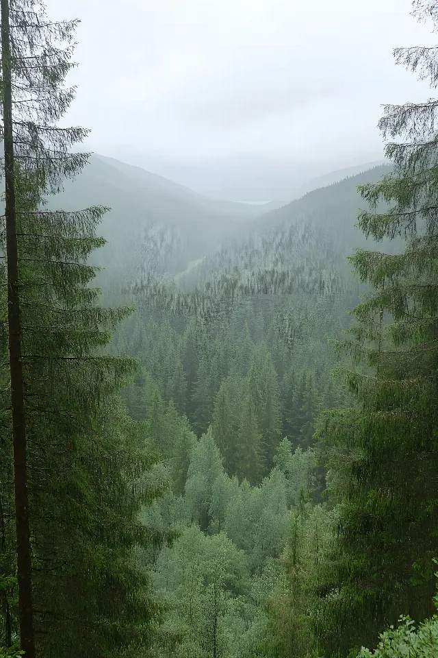 Natural environment, atmospheric phenomenon, Forest, Spruce-fir forests, Wilderness, Highland, Ecoregion, Hill station, Fog, Jungle, Mist, Northern hardwood forest, Old-growth forest, Tropical and subtropical coniferous forests, Nature reserve, Larch, Temperate broadleaf and mixed forest, Rainforest, Haze, Valdivian temperate rain forest