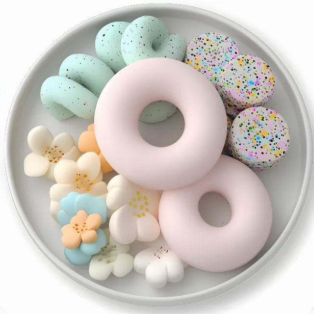 Doughnut, Pink, Dessert, Ciambella, Sprinkles, Dishware, Food, Porcelain, Icing, Finger food, Mixture, Baking, Cake Decorating Supply