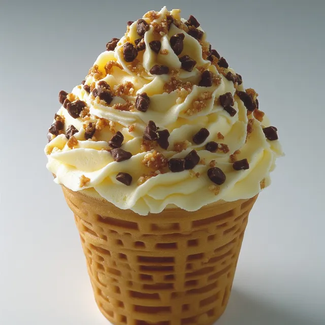 Food, Ice cream, Dessert, Soft serve, Frozen dessert, Cream, Ice cream cone, Ingredient, Dairy product, Gelato, Recipe, Cone, Chantilly cream, Icing, Fast food, Junk food, Soy ice cream, Mascarpone, Finger food, Waffle