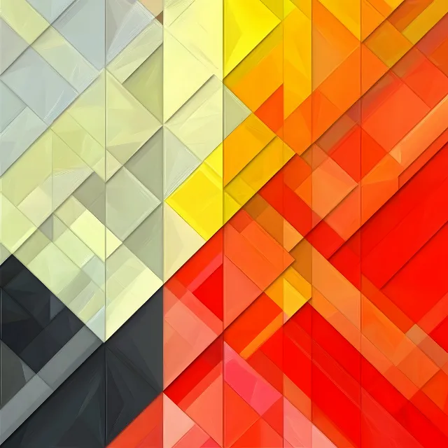 Red, Orange, Yellow, Triangle, Design, Symmetry, Graphic design, Graphics