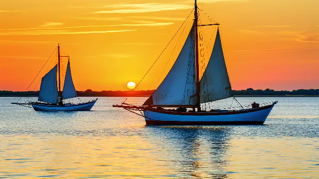 Water, Boat, Sky, Watercraft, Boats and boating--Equipment and supplies, Mast, Vehicle, Cloud, Sailboat, Lake, Morning, Ship, Calm, Water transportation, Skiff, Horizon, Sailing, Sail, Sailing, Recreation