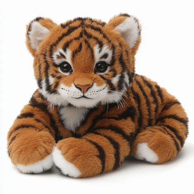 Vertebrate, Toy, Carnivores, Tiger, Bengal tiger, Stuffed toy, Animal Figure, Snout, Terrestrial animal, Siberian Tiger, Plush, Felidae, Fur, Tail