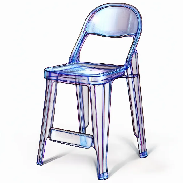 Bar stool, Plastic, Design