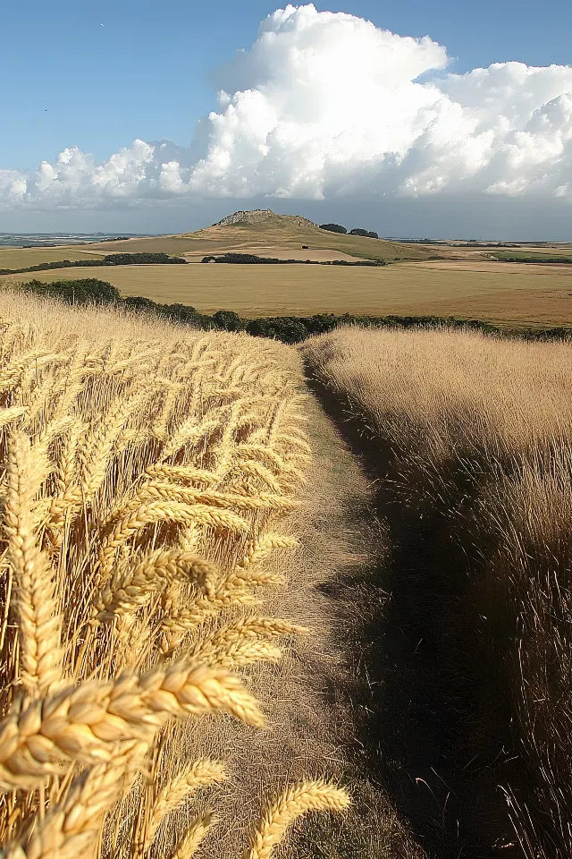 Agriculture, Field, Cloud, Crop, Wheat, Plain, Grasses, Gluten, Sunlight, Steppe, Prairie, Cereal, Whole grain, Harvest, Farm, Spelt, Khorasan wheat, Plantation, Wind, Paddy field