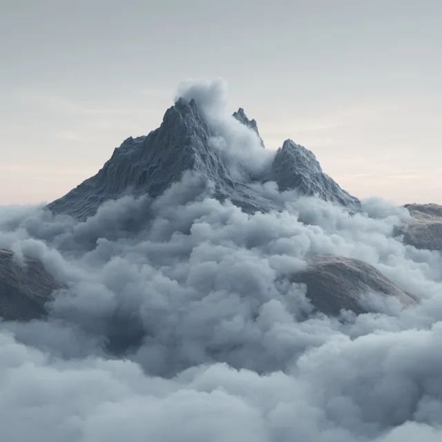 Mountainous landforms, Mountain, atmospheric phenomenon, Cloud, Hill, Mountain range, Summit, geological phenomenon, Ridge, Fog, Glacial landform, Grey, Alps, Mist, Geological formation, Winter, Meteorological phenomenon, Cumulus, Arête, Massif