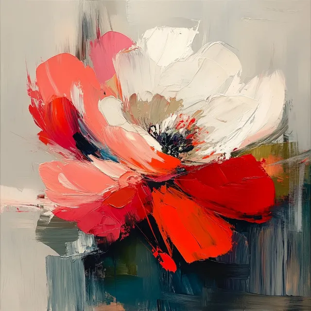 Petal, Modern art, Paint, Watercolor painting, Creative arts, Art Paint, Acrylic paint, Poppies, Still life, Still life photography, Floral design, Cut flowers, Anemone, Common poppy, Geraniums, Tulip