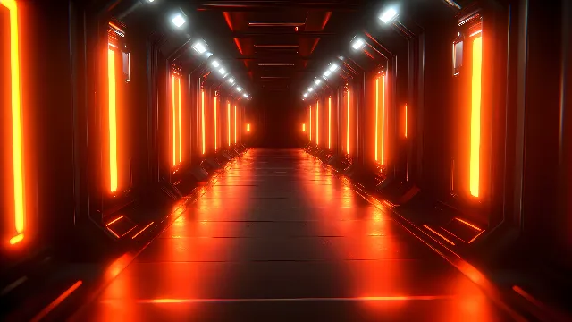 Red, Orange, Technology, Symmetry, Neon, Heat