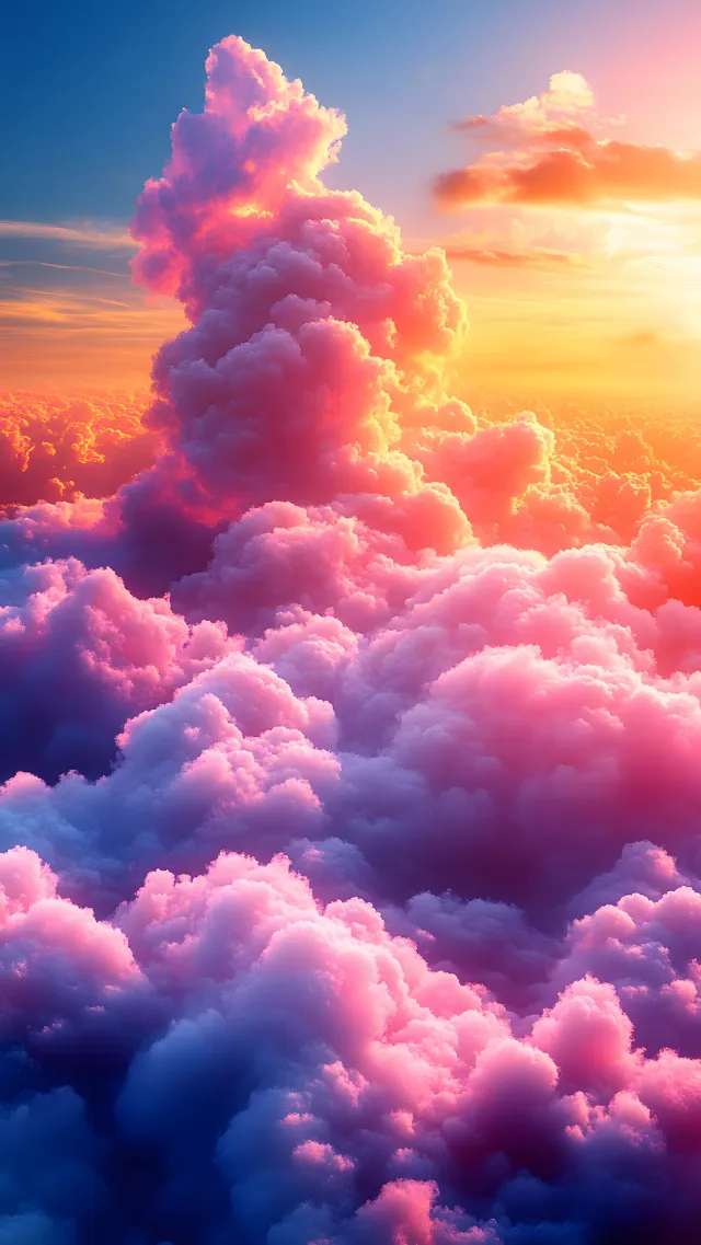 Blue, Cloud, Cumulus, Pink, Orange, Meteorological phenomenon, Afterglow, Sunlight, Dusk, Sunrise, Evening, Sunset, Red sky at morning, Dawn