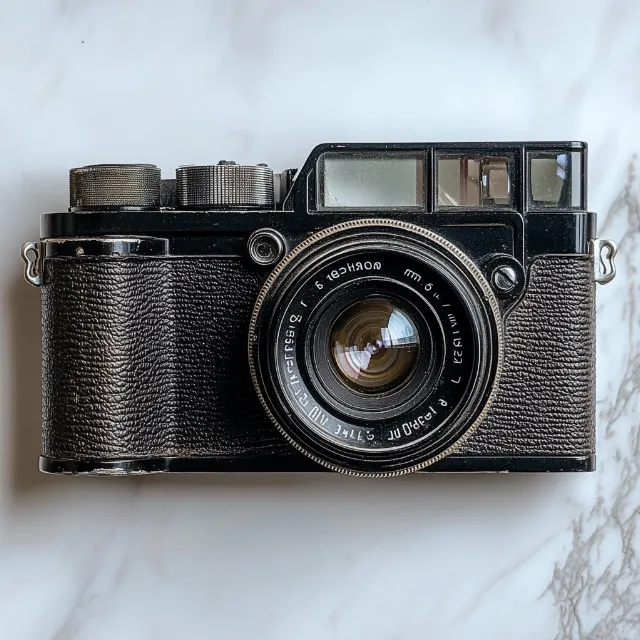 Camera, Cameras & optics, Reflex camera, Lens, Camera lens, Single-lens reflex camera, Digital camera, Electronic device, Silver, Point-and-shoot camera, Metal, Optical instrument, Gadget, Mirrorless interchangeable-lens camera, Still life photography, Carbon fibers, Nickel, Plastic, Still life, Strap