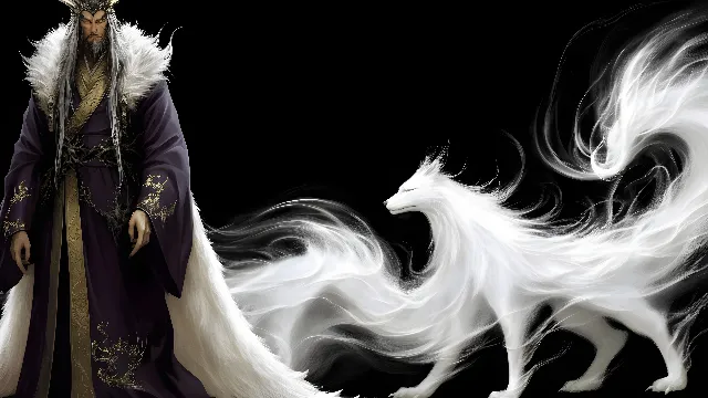 Fictional character, CG artwork, Mythology, Costume, Anime, Supernatural creature, Animation, Fur, Cloak, Mythical creature, Fiction