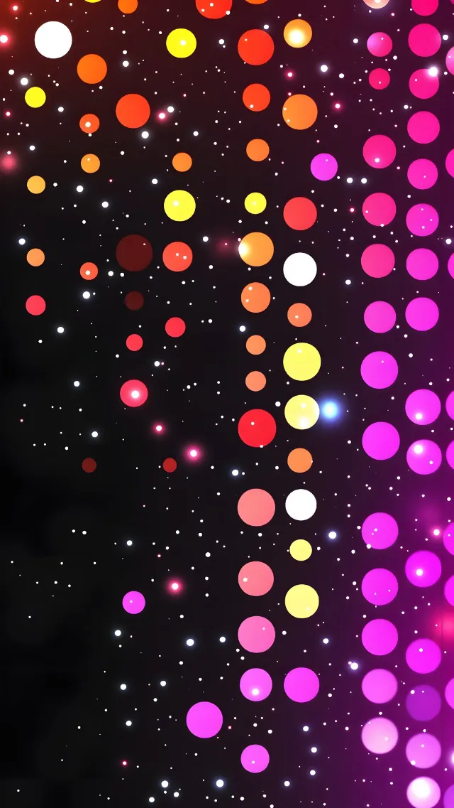 Red, Pink, Orange, Purple, Polka dot, Graphics, Graphic design