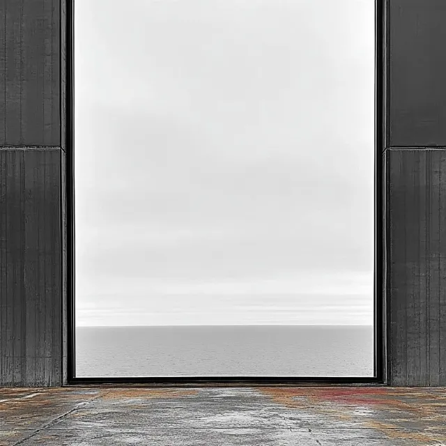 Photograph, White, Wood, Monochrome photography, Black, Composite material, Monochrome, Black and white, Grey, Plank, Design, Symmetry, Still life photography, Home Door, Shadow