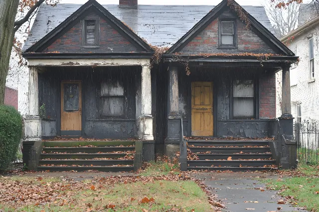 House, Home, Door, Stairs, Cottage, Siding, Brick, Sash window, Brickwork, Building material, Home Door, Historic house