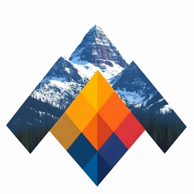 Triangle, Summit, Alps, Glacial landform, Graphics, Graphic design, Nunatak, Ridge, Arête, Glacier