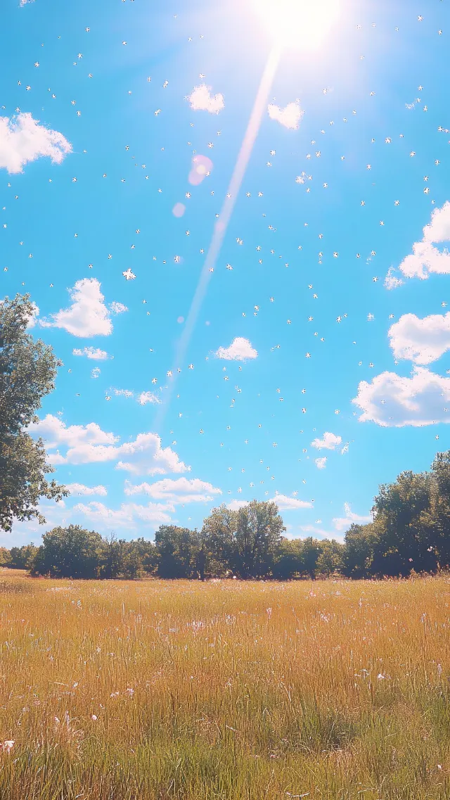 Blue, Daytime, Nature, Cloud, Natural landscape, Grassland, Summer, Ecoregion, Field, Plain, Prairie, Cumulus, Sunlight, Grasses, Meadow, Steppe, Morning, Agriculture, Savanna, Meteorological phenomenon