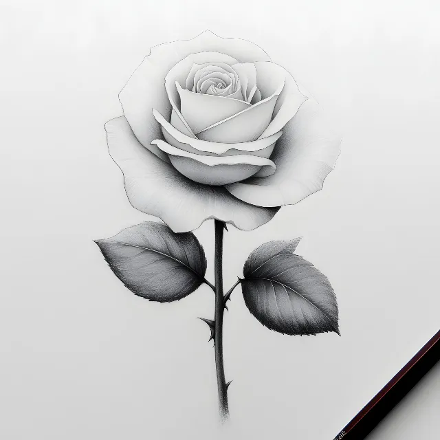 White, Garden roses, Petal, Monochrome photography, Rose family, Black and white, Rose, Hybrid tea rose, Monochrome, Floribunda, Sketch, Design, Line art, Graphics, Office supplies, Cut flowers, Writing implement