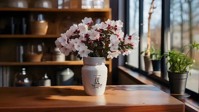 Flower, Plant, Table, Flowerpot, Drinkware, Vase, Tableware, Window, Interior design, Wood, Petal, Houseplant, Serveware, Flower Arranging, Dishware, Artifact, Artificial flower, Bouquet, Porcelain, Cup