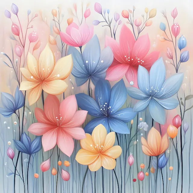 Flower, Petal, Pink, Flowering plant, Purple, Cut flowers, Floral design, Paint, Creative arts, Watercolor painting, Wildflower, Flower Arranging, Floristry, Modern art, Wallpaper, Blossom, Lilies, Acrylic paint, Water lilies, Geraniums