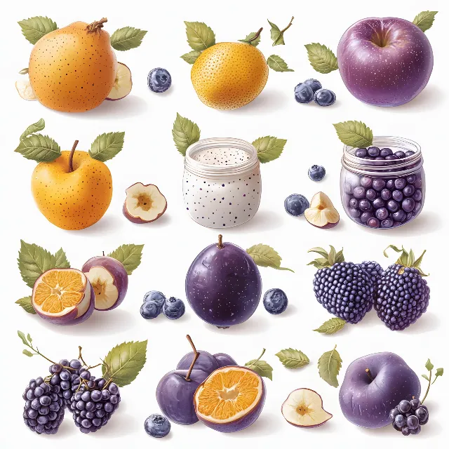 Fruit, Produce, Food, Natural foods, Ingredient, Bilberry, Berry, Grape, Blueberry, Food group, Seedless fruit, Superfood, Citrus, Grapevines, Orange, Apple, Grapes, Grapefruit, Vegetable, Juniper berry