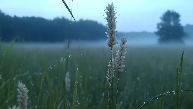 Green, Grass, atmospheric phenomenon, Grasses, Herbaceous plant, Prairie, Field, Wind, Plant stem, Sedges, Poales, Dew