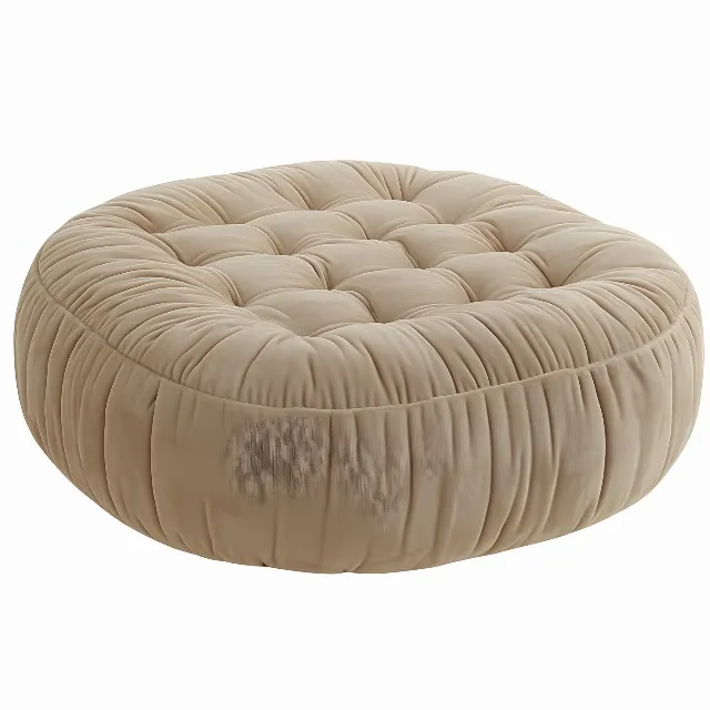 Furniture, Leather, Ottoman, Stool