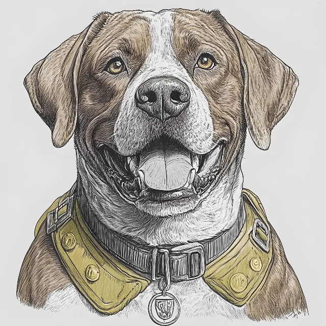 Dog, Snout, Sketch, Canidae, Guard dog, Ancient dog breeds