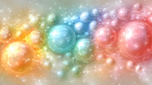 Blue, Red, Pink, Orange, Lens flare, Graphics, Sphere, Graphic design, Astronomical object, Bubble, Universe, Science