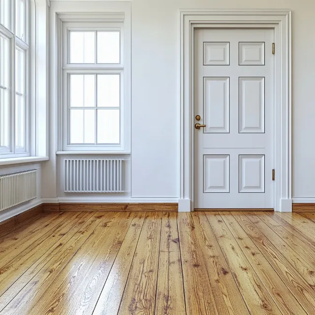 Wood flooring, Flooring, Floor, Wood, Laminate flooring, Hardwood, Wood stain, Plank, Molding, Varnish, Plywood, Home Door, Tile Flooring, Paint, Design, Cleanliness, Daylighting, Lumber