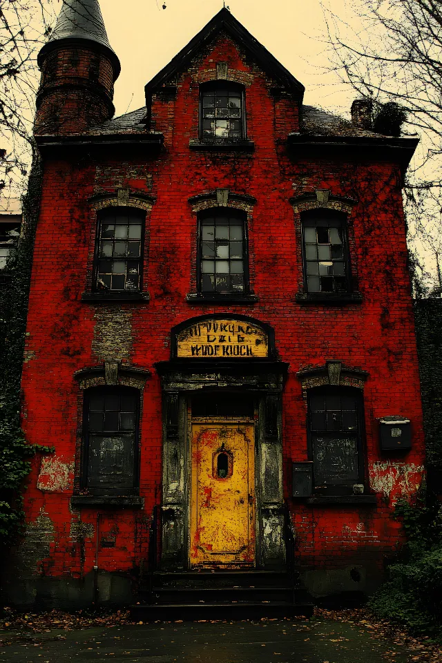 Red, Brick, Door, Brickwork, Paint