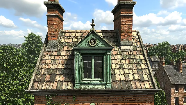 Wall, Roof, Architecture, Brick, Brickwork, Chimney, Finial, Turret, Historic house, Siding, Listed building, Almshouse