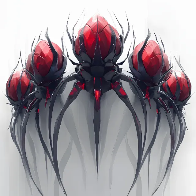 Red, Arthropod, Fictional character, CG artwork, Animation, Graphics, Insect, Graphic design, Pest, Arachnid