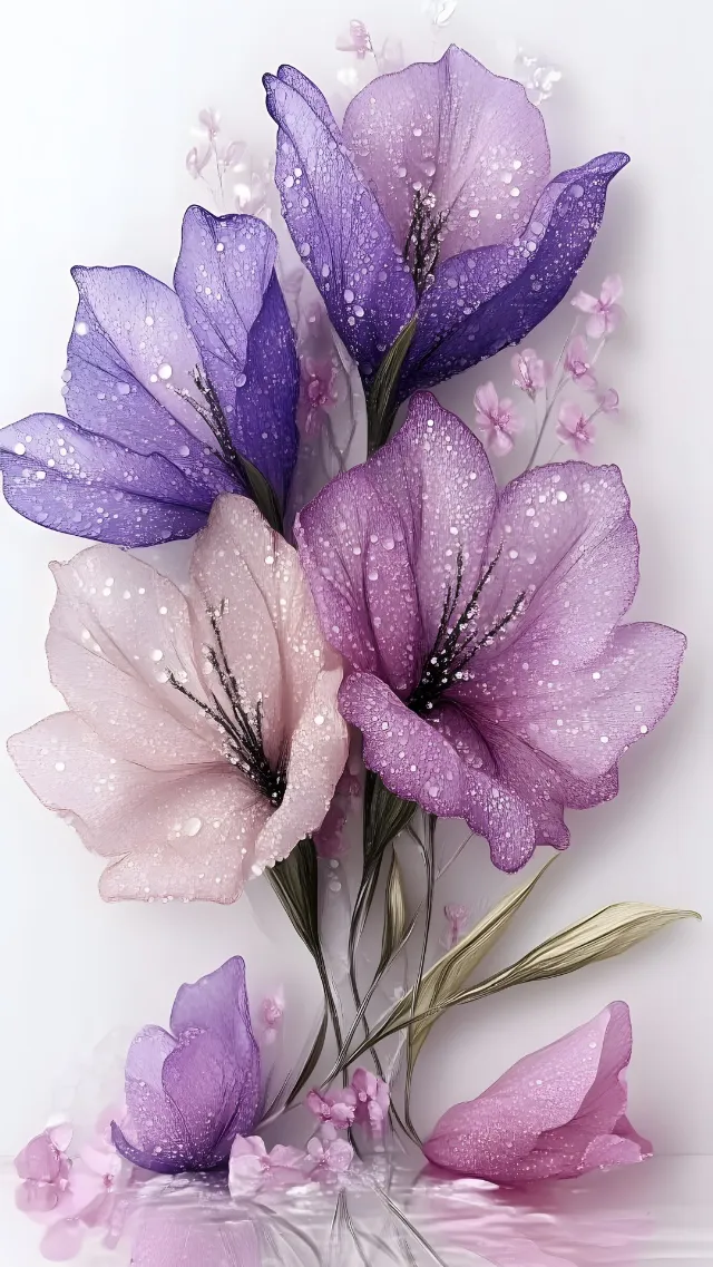 Flower, Petal, Pink, Purple, Cut flowers, Flowering plant, Floristry, Artificial flower, Flower bouquet, Flower Arranging, Creative arts, Floral design, Lilies, Lily, Irises, Still life photography, Iris family, Blossom, Malvales, Alstroemeriaceae