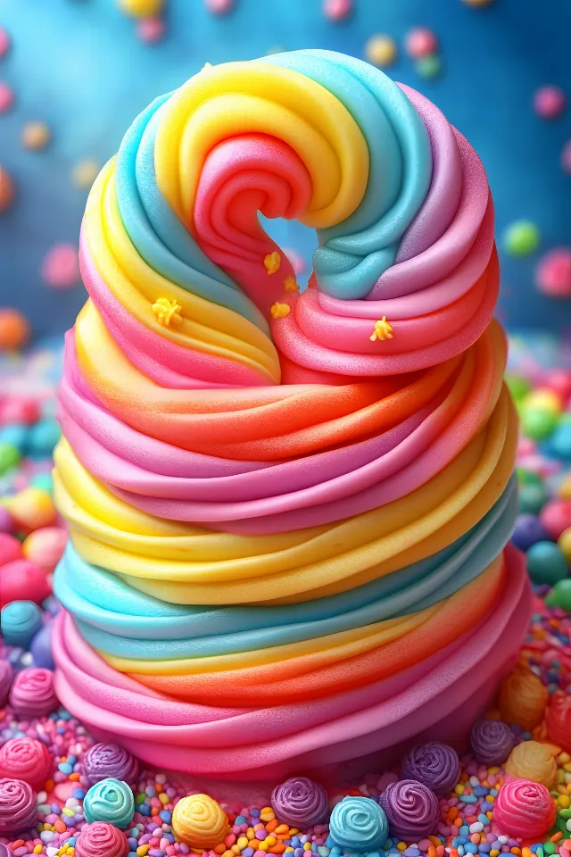 Spiral, Pink, Candy, Food, Dessert, Mixture