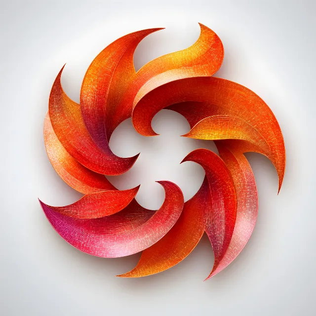 Red, Orange, Spiral, Graphics, Creative arts, Graphic design, Design, Fractal art