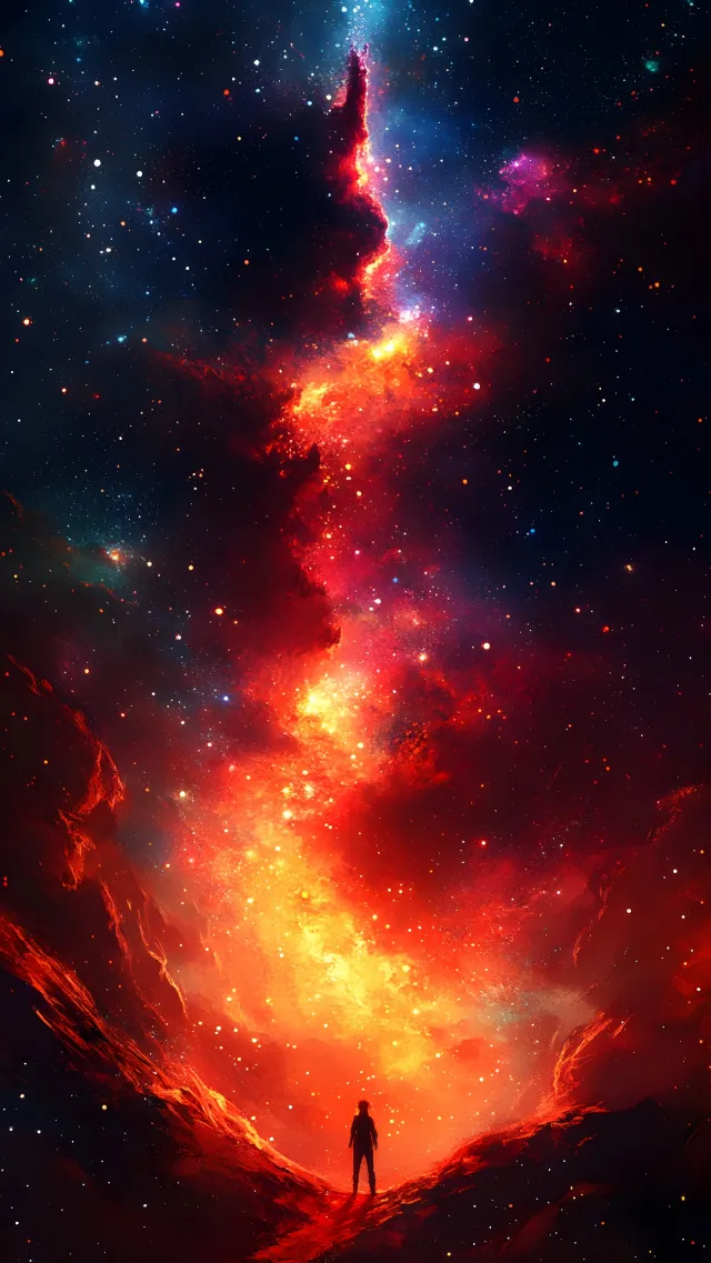 Red, Astronomical object, Outer space, Star, Universe, Orange, Nebula, Astronomy, Galaxy, Night, Constellation, Science, Celestial event, Heat