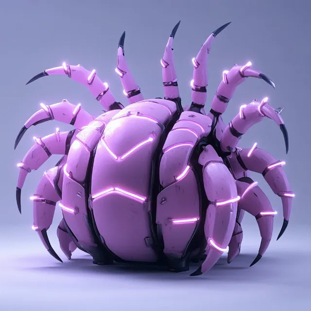 Purple, Arthropod, Animation, Graphics, Graphic design, 3D modeling, Crustacean