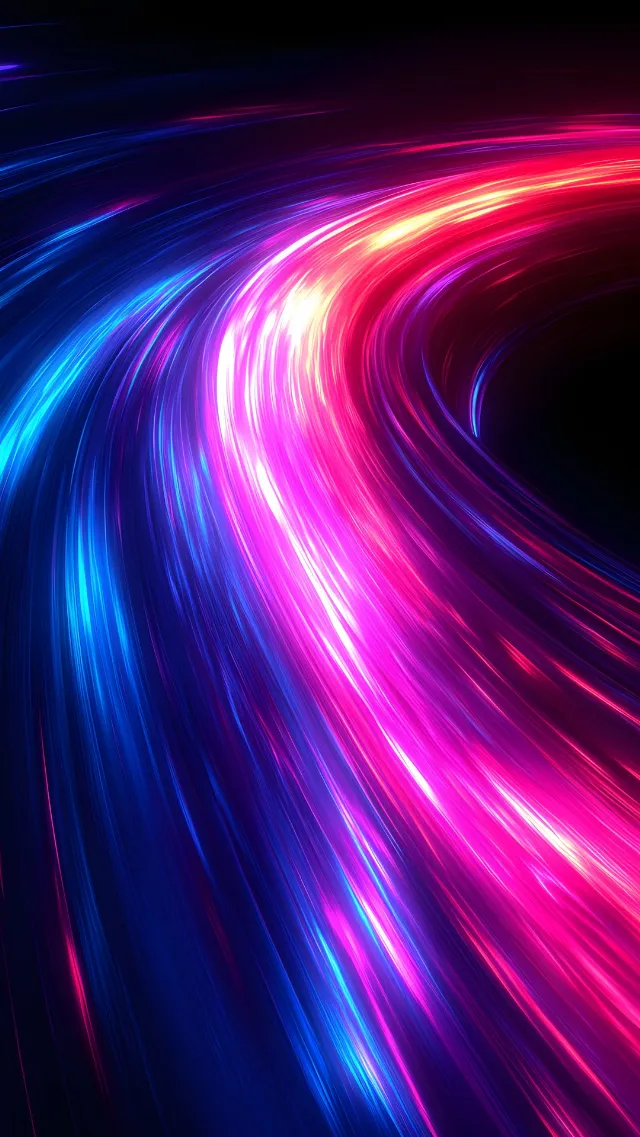 Blue, Red, Pink, Purple, Technology, Neon, Graphics, Graphic design, Visual Effect Lighting, Laser, Vortex, Lens flare, Fractal art