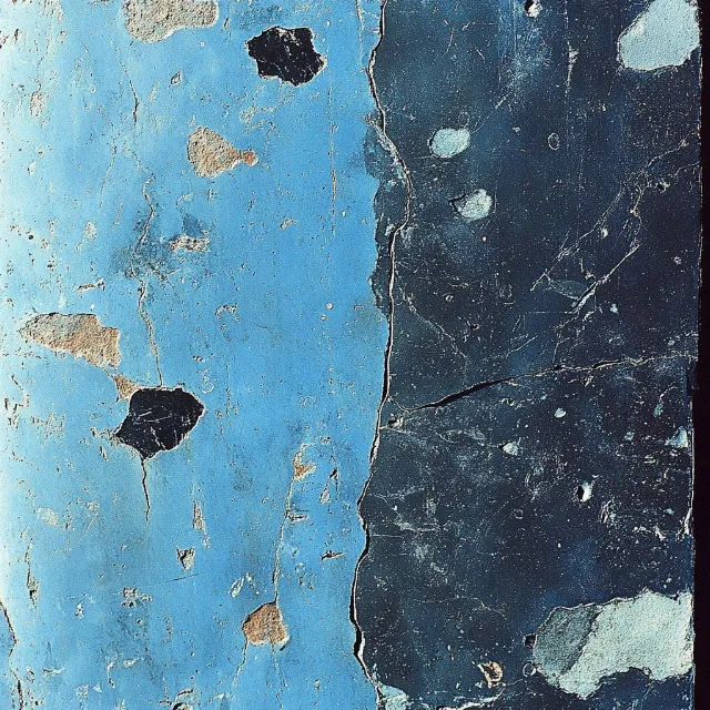 Blue, Natural material, Paint, Still life photography, Stain, Rust