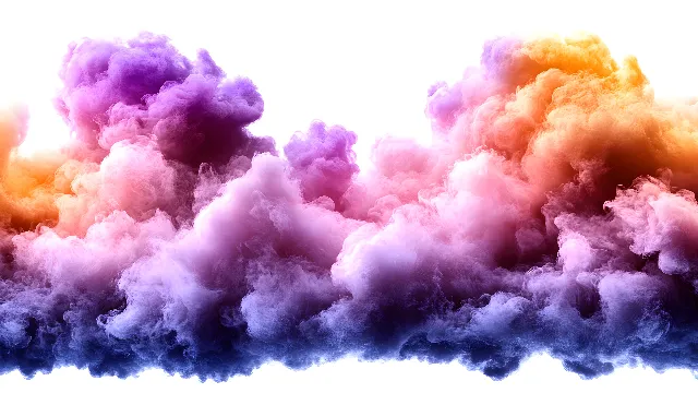 Blue, Pink, Cloud, Orange, Purple, Smoke, Meteorological phenomenon, Cumulus, Graphics