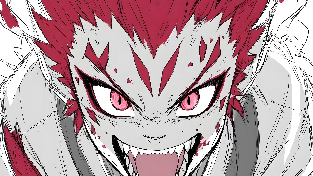 Fictional character, Facial expression, Cartoon, Tooth, Animation, Animated cartoon, Anime, Fiction, CG artwork, Fang, Liberty spikes, Graphics, Screaming