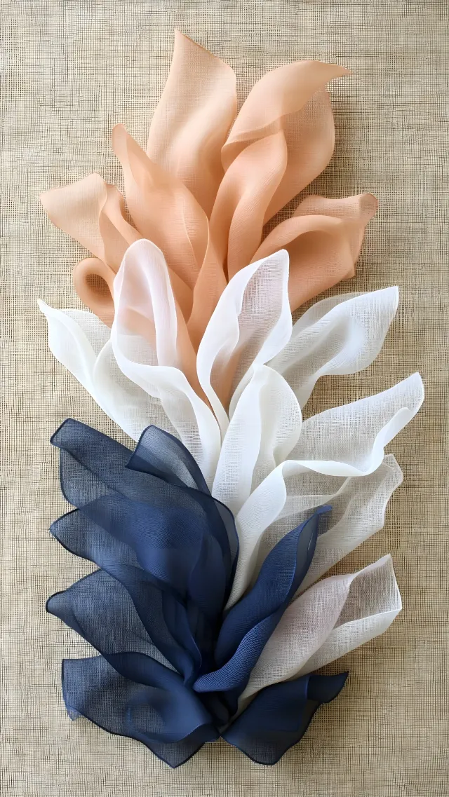 Silk, Natural material, Ribbon, Knot, Satin, Pattern