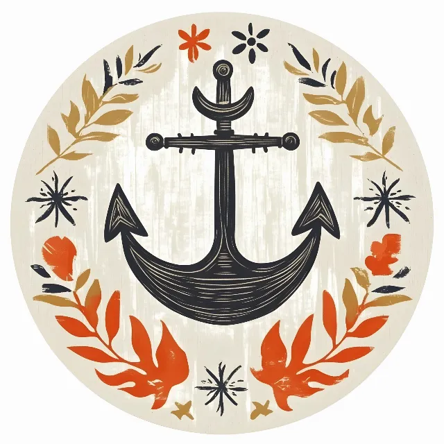 Anchor, Clip art, Symbol, Creative arts, Design, Graphics, Rug