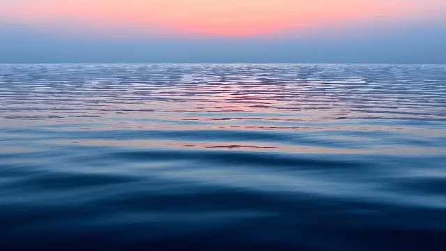 Blue, Horizon, Fluid, Dusk, Liquid, Sea, Orange, Sunset, Ocean, Afterglow, Sunrise, Red sky at morning, Evening, Reflection, Sunlight, Wave, Dawn, Sound, Wind