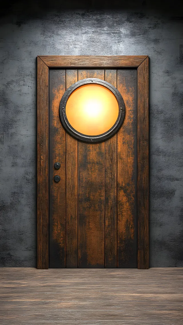 Brown, Wood stain, Hardwood, Plank, Design, Still life photography, Home Door, Sconce, Door handle, Light fixture, Still life